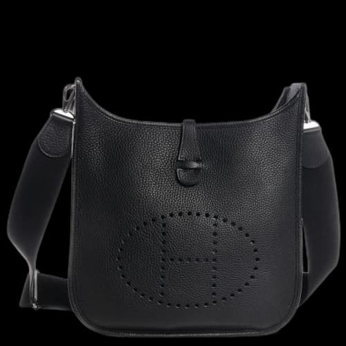 Hermes Evelyne III Taurillon Clemence PM Noir