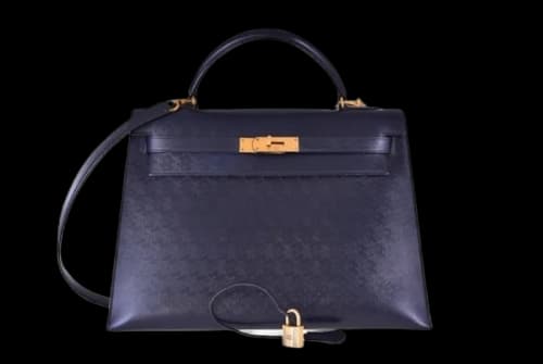 Hermes Kelly Sellier Monogram 32 Indigo
