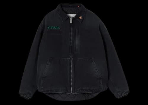 Heron Preston CTNMB Canvas Pockets Jacket Jacket Black/Green
