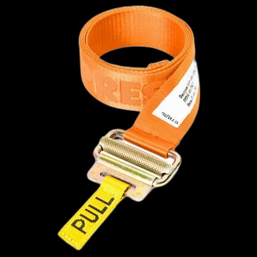 Heron Preston Jacquard Tape Belt (SS19) Orange/Orange