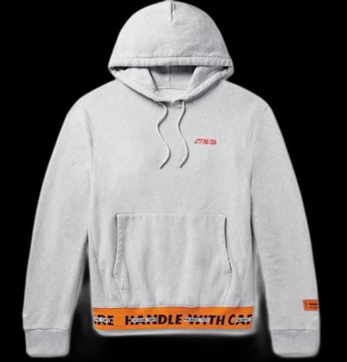 Heron Preston Melange CTNMB Handle wiith Care Hoodie Grey/Multicolor