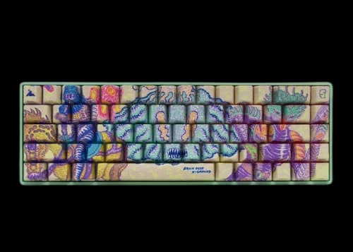 Higround x Brain Dead Basecamp 65 Keyboard Green/Yellow