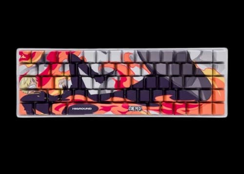 Higround x One Piece Sanji Basecamp 65 Keyboard Grey/Orange