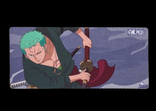 Higround x One Piece Zoro Blue Mousepad Mousepad Green/Purple