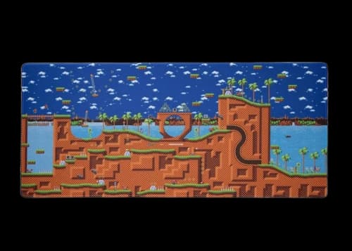 Higround x Sonic the Hedgehog Green Hill Zone Mousepad Blue/Brown