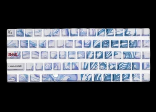 Higround x YuGiOh Blue-Eyes White Dragon Keycaps Set Blue/White