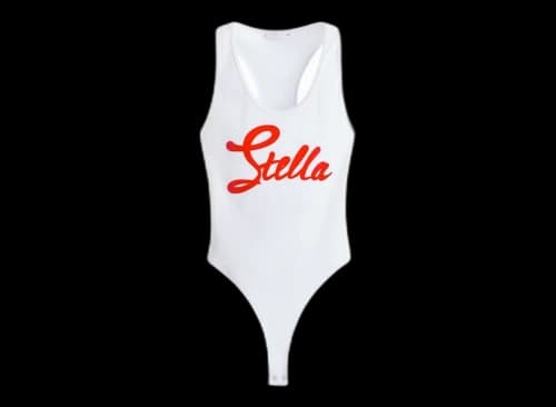H&M x Stella McCartney Women's Print-Motif Bodysuit White