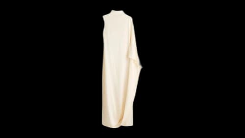 H&M x Stella McCartney Women's Satin Cape Dress Cream