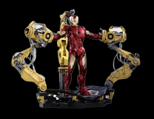 Hot Toys Iron Man Mark IV with Suit-Up Gantry Collectible Set 1/6th Scale Diecast Movie Masterpiece Series Action Figure MMS462D22