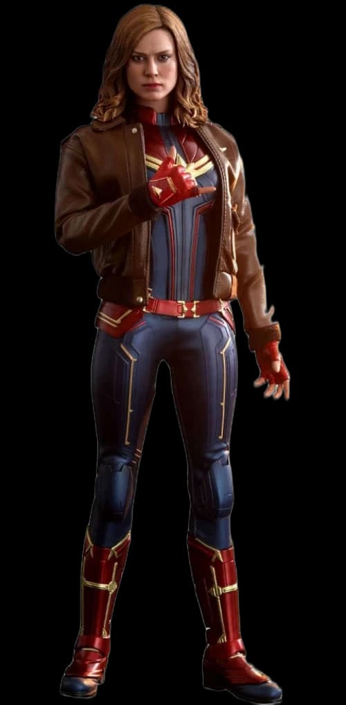 Hot Toys Marvel Movie Masterpiece Captain Marvel Deluxe Version Diecast Collectible Figure