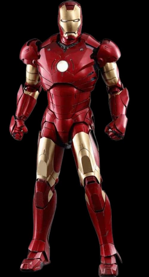 Hot Toys Marvel Movie Masterpiece Diecast Iron Man Mark III Deluxe Version Collectible Figure