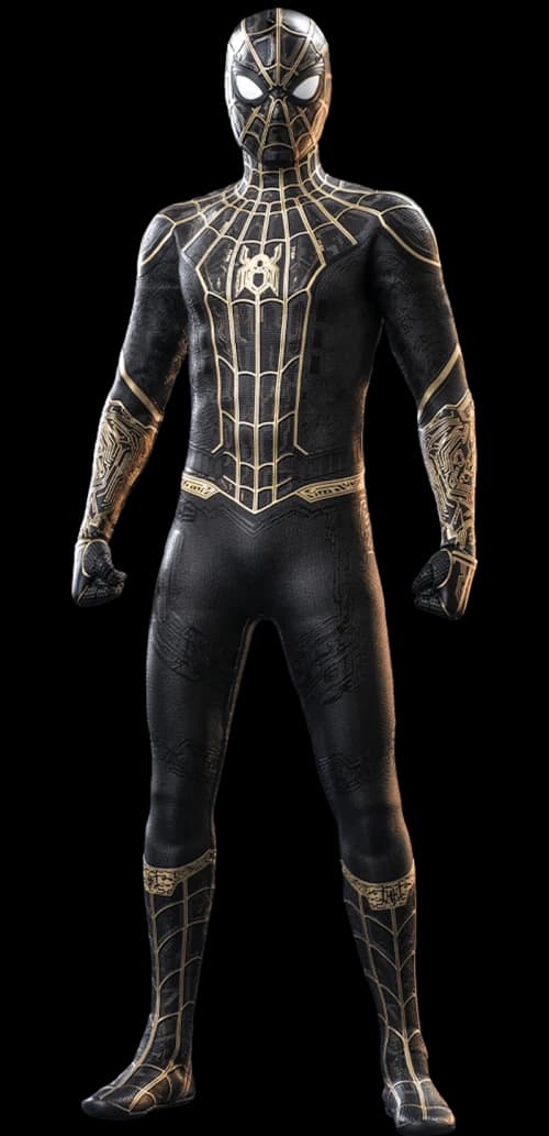Hot Toys Marvel Movie Masterpiece Spider-Man Black & Gold Suit Collectible Figure