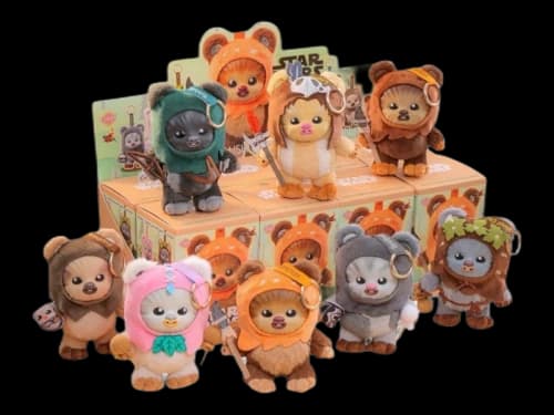 Hot Toys Star Wars Ewok Cosbi Plush Keychain Collection Sealed Case (8 Blind Box)
