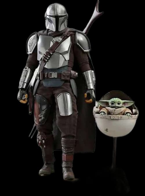 Hot Toys Star Wars The Mandalorian The Mandalorian with The Child Deluxe Version Collectible Figure