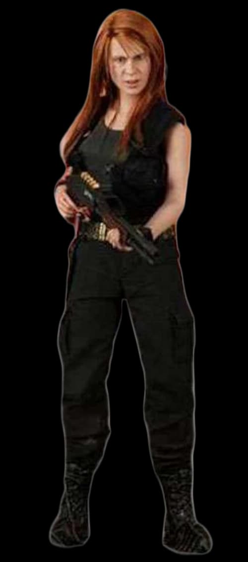 Hot Toys Terminator 2 Judgment Day T-1000 as Sarah Connor Collectible Figure