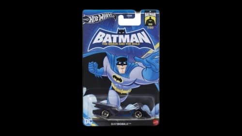 Hot Wheels Batman Themed The Brave and the Bold Batmobile Figure Blue
