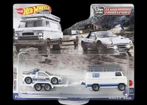 Hot Wheels Car Culture Team Transport Ford RS200 & Rally Van 2-Pack