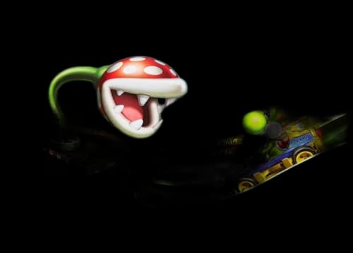 Hot Wheels Mario Kart Piranha Plant Slide Track Set