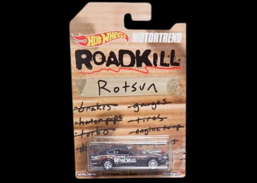 Hot Wheels MOTORTREND ROADKILL Rotsun Custom '71 Datsun 240Z