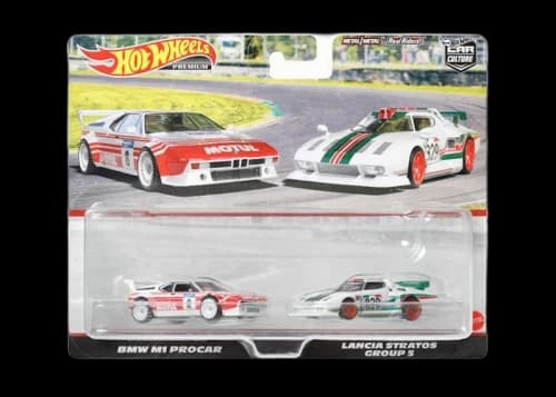 Hot Wheels Premium Car Culture BMW M1 Procar / Lancia Stratos Group S 2 Pack