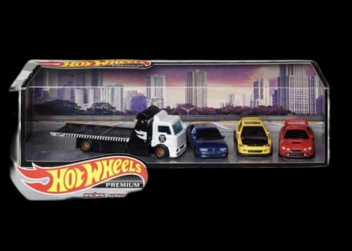 Hot Wheels Premium Display Diecast Collection 4-Pack 1:64