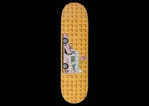 HUF x Ice Cream Fast Serve Skate Deck Strawberry