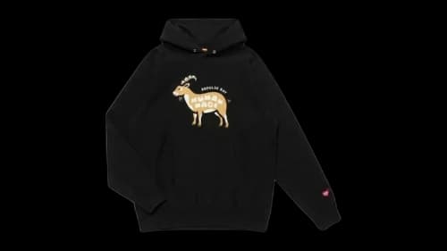 Human Made Stores Exclusive Animal Repulse Bay Hoodie Black