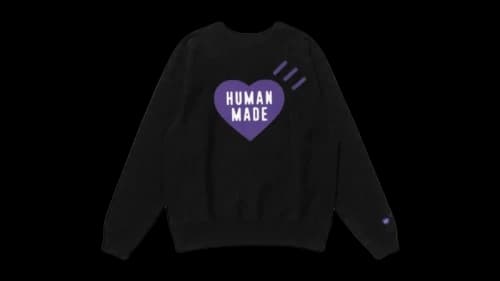 Human Made Stores Exclusive Heart Fukuoka Sweatshirt Black