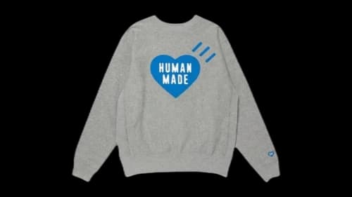Human Made Stores Exclusive Heart Offline Store Sweatshirt Gray