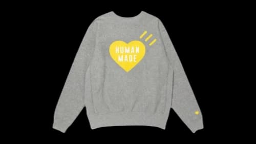 Human Made Stores Exclusive Heart Shinsaibashi Parco Sweatshirt Gray