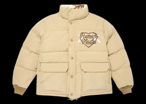 Human Made x KAWS Down Jacket Beige