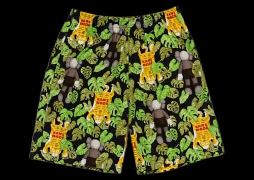 Human Made x KAWS Made Aloha Shorts Black