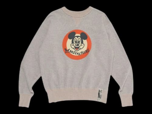 Human Made x Mickey Mouse Club Tsuriami Sweatshirt Grey
