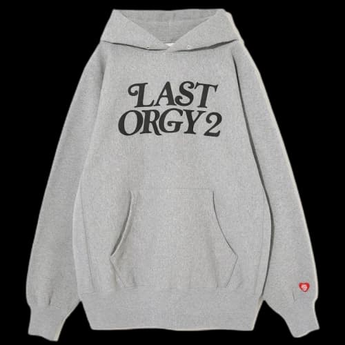 Human Made x Undercover Last Orgy 2 GDC Pizza Hoodie Grey Navy