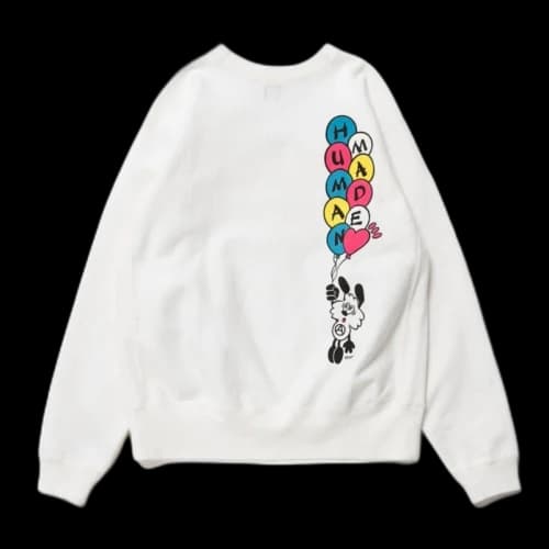Human Made x Verdy Vick Crewneck Sweatshirt White