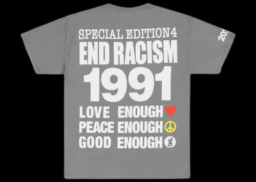 Infinite Archives x Fragment (End Racism) (1991/2020) T-shirt Grey