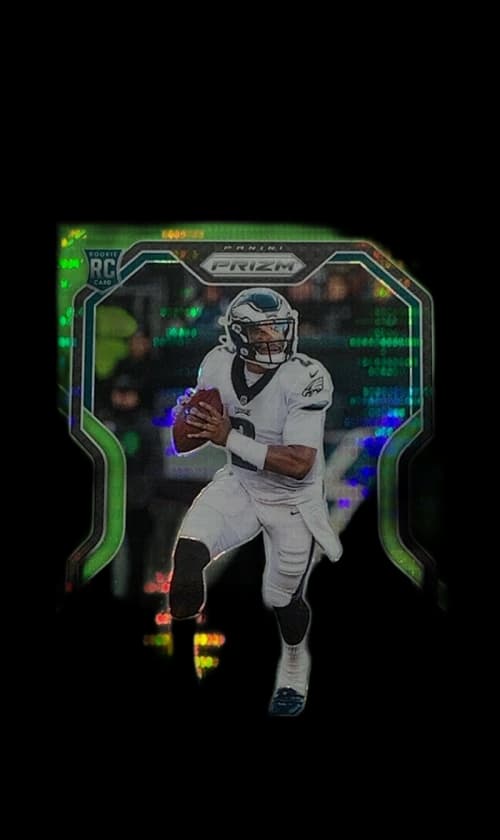 Jalen Hurts 2020 Panini Prizm Rookie Neon Gren Pulsar #343 (PSA or BGS Graded)
