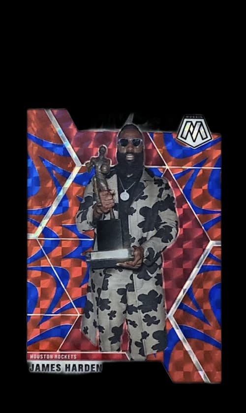 James Harden 2019 Panini Mosaic MVP's Reactive Blue #296 (PSA or BGS Graded)