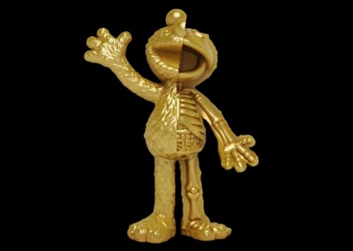 Jason Freeny Elmo Chase Figure Gold
