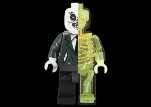 Jason Freeny Mighty Jaxx Office Zombie Micro Anatomic Figure