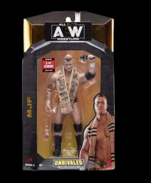 Jazwares All Elite Wrestling (AEW) Unrivaled Collection MJF Chase Edition Action Figure (Edition of 1000)