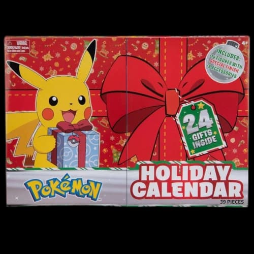 Jazwares Pokemon 2021 Holiday 16 Battle Figures with Special Finish & 8 Accessories Advent Calendar Figure