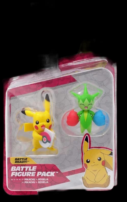 Jazwares Pokemon Battle Figure Pikachu & Roselia Mini Figure (Set of 2)