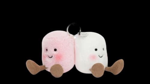 Jellycat Amuseables Pair of Marshmallows Bag Charm
