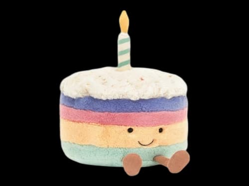 Jellycat Plush Amuseables Rainbow Birthday Cake Medium