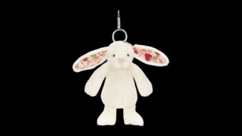 Jellycat Blossom Cream Bunny Berry Bag Charm