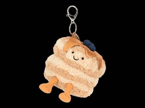 Jellycat FAO Amuseable Fran Pancakes Bag Charm Plush
