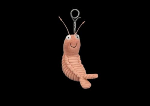 Jellycat Sheldon Shrimp Plush Keychain