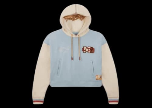 Jordan x Maison Chateau Rouge Women's Fleece Top Hoodie Blue