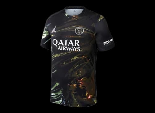 Jordan x Paris Saint-Germain Night Edition Stadium 2025-26 B.Barcola 29 Labubu Print Jersey Black